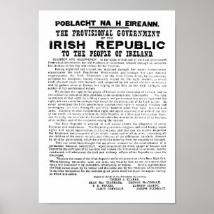 Póster Irish Proclamation of 1916