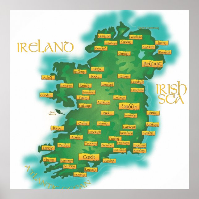 Póster Irlanda (Frente)