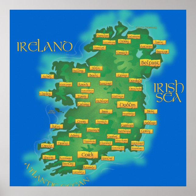 Póster Irlanda (Frente)