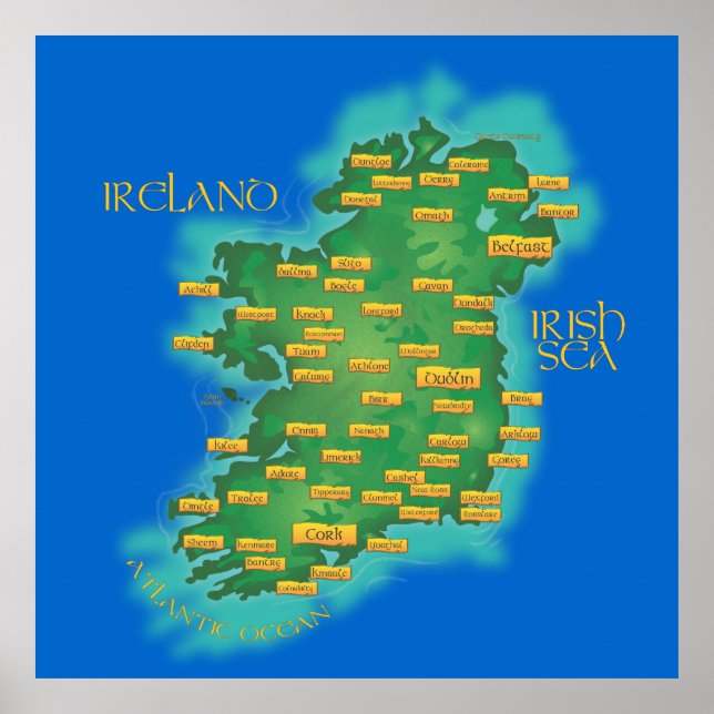 Póster Irlanda (Frente)
