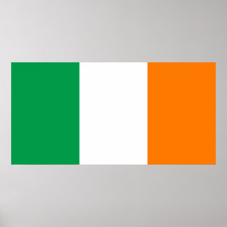 Póster Irlanda - Bandera nacional irlandesa