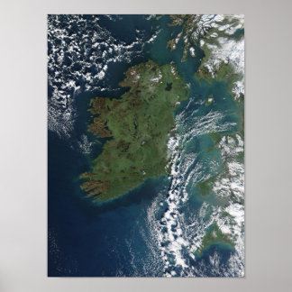 Póster Irlanda Como Se Ve Desde La Estación Espacial Inte
