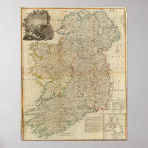 Póster Irlanda compuesta