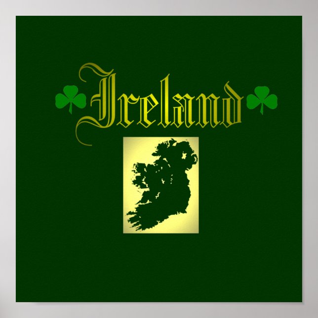 Póster Irlanda dinámica. (Frente)
