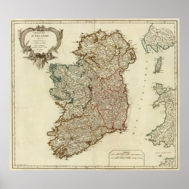 Póster Irlanda e Inglaterra (Frente)