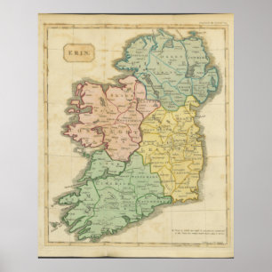 Póster Irlanda en 1810