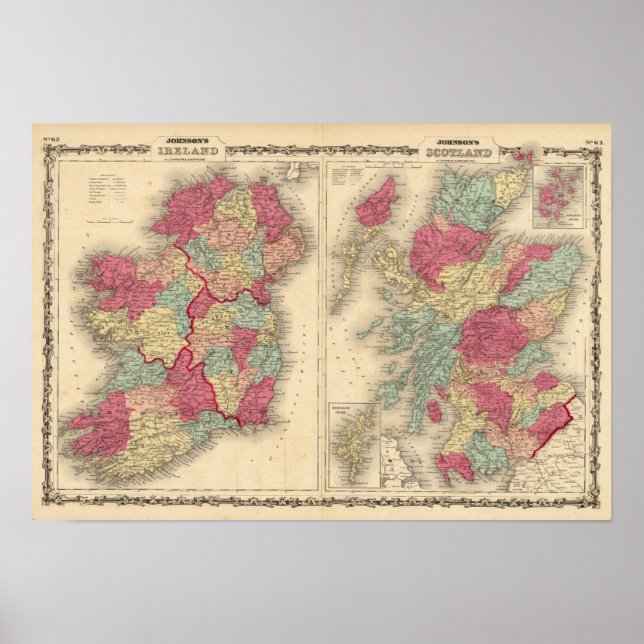Póster Irlanda Escocia (Frente)