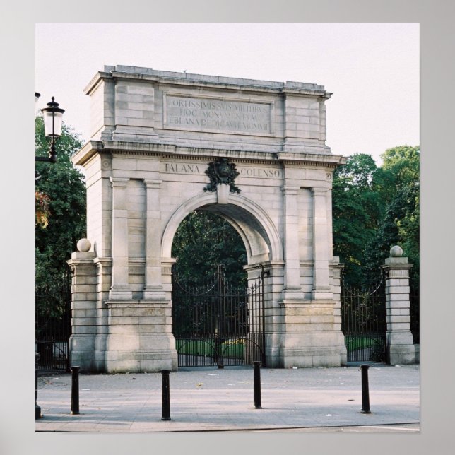 Póster Irlanda: Fusiliers Arch Stephens Green Dublin (Frente)