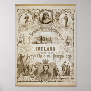 Póster Irlanda, por 'Mac Evoy's Original Hibernicon'