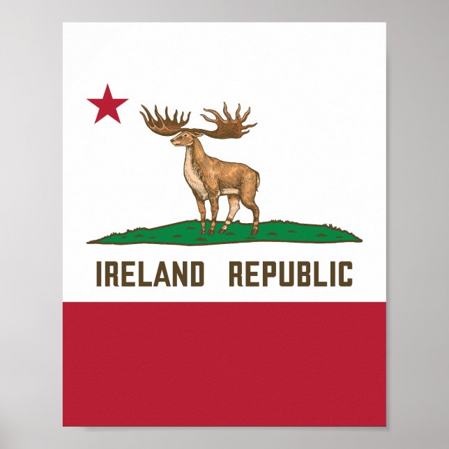 Póster Irlanda República de Irlanda Gigante de la bandera (Frente)