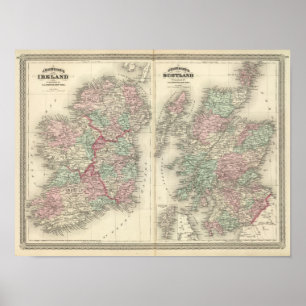 Póster Irlanda y Escocia