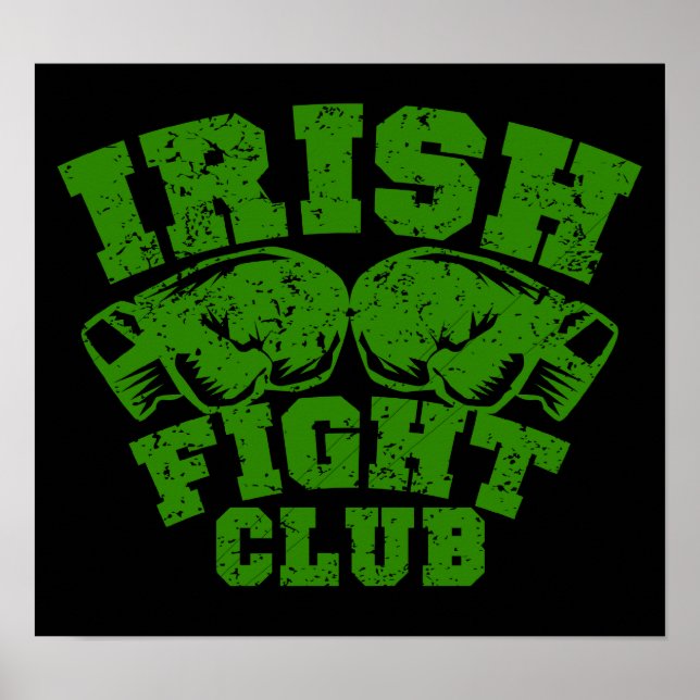 Poster irlandés de arte gráfico de 24,95 $ (Frente)