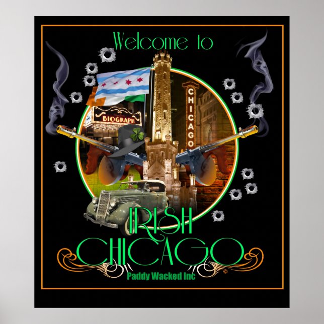 Póster Irlandés de Chicago 1920 (Frente)