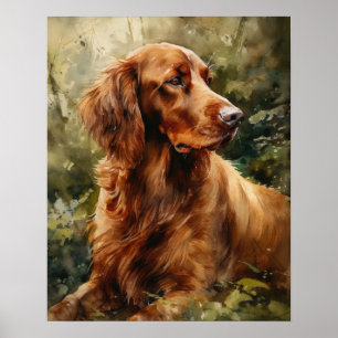 Poster irlandés de impresión de arte de perro