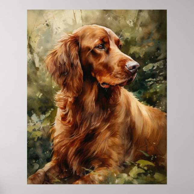 Poster irlandés de impresión de arte de perro (Frente)