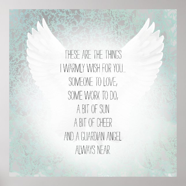 Póster Irlandeses bendicen a Angel a alguien que quiere a (Frente)