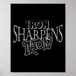 Póster Iron Sharpens Iron Motiva Inspiradora