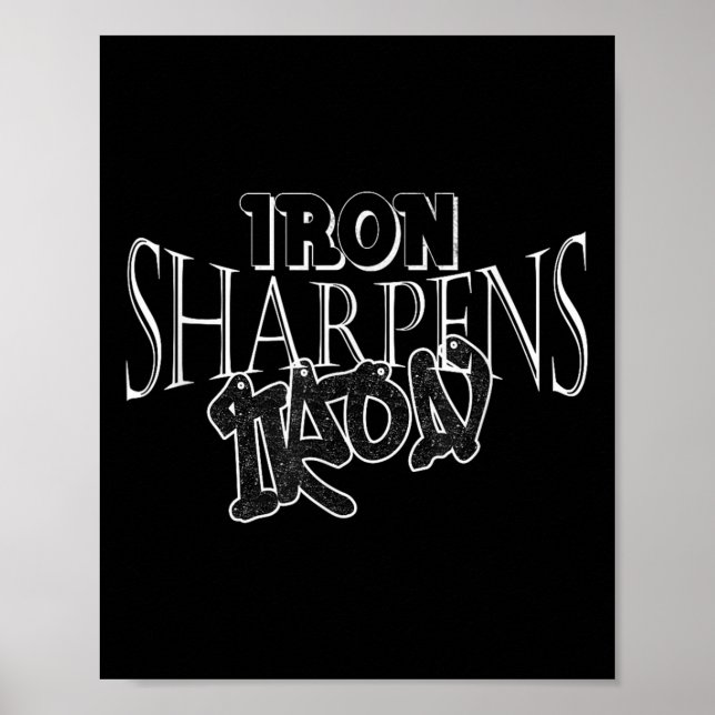 Póster Iron Sharpens Iron Motiva Inspiradora (Frente)