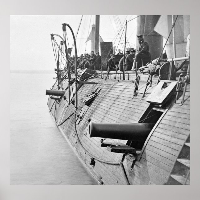 Póster Ironclad Galena de Guerra Civil, 1862 (Frente)