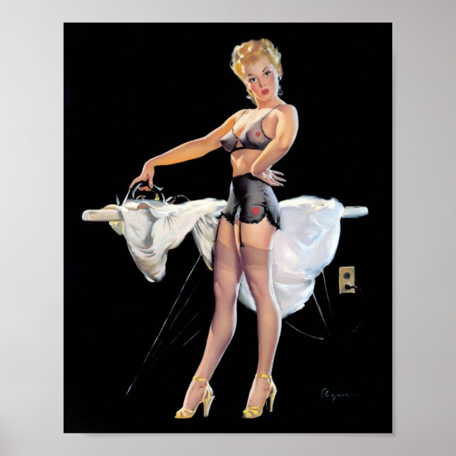 Póster Ironing Pin Up (Frente)