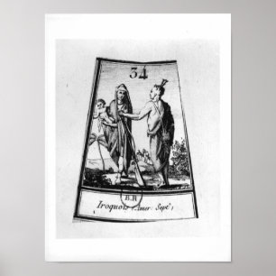 Póster Iroqueses indios