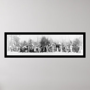 Póster Iroquois Indians Photo 1914