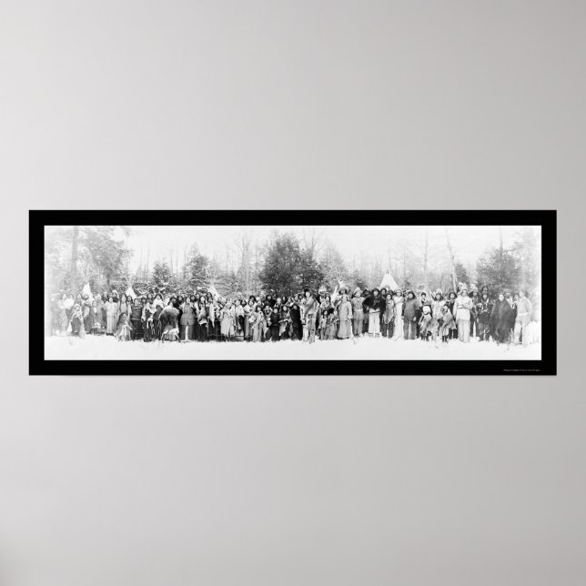 Póster Iroquois Indians Photo 1914 (Frente)