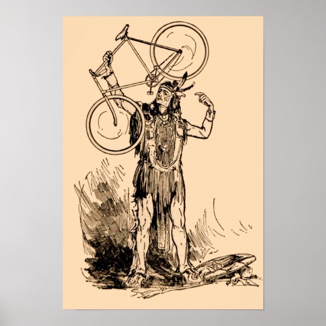 Póster Iroquois nativos americanos (Frente)