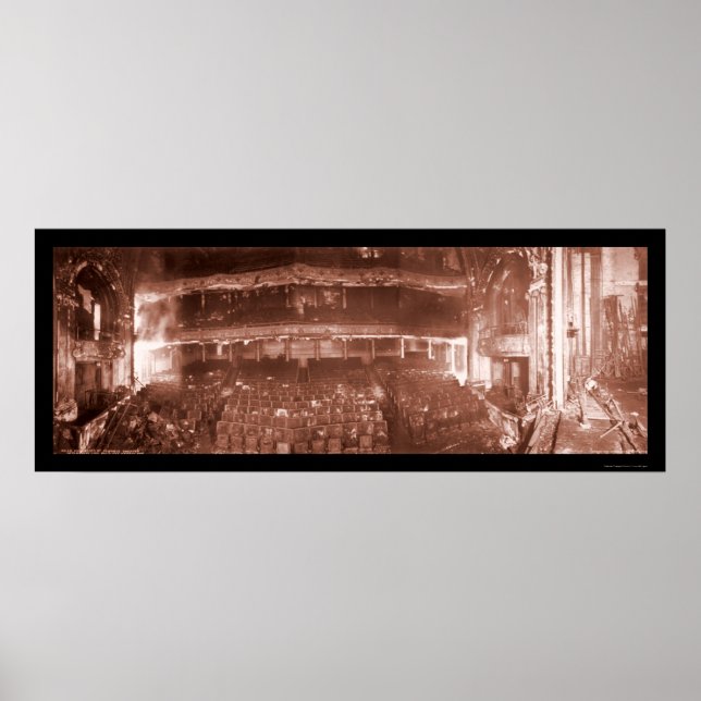 Póster Iroquois Theater Fire Photo 1903 (Frente)