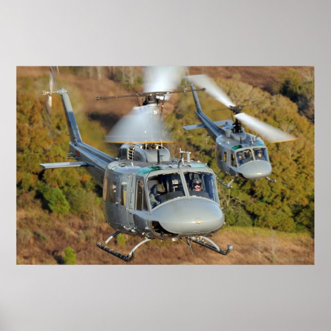 Póster Iroquois UH-1H (Frente)
