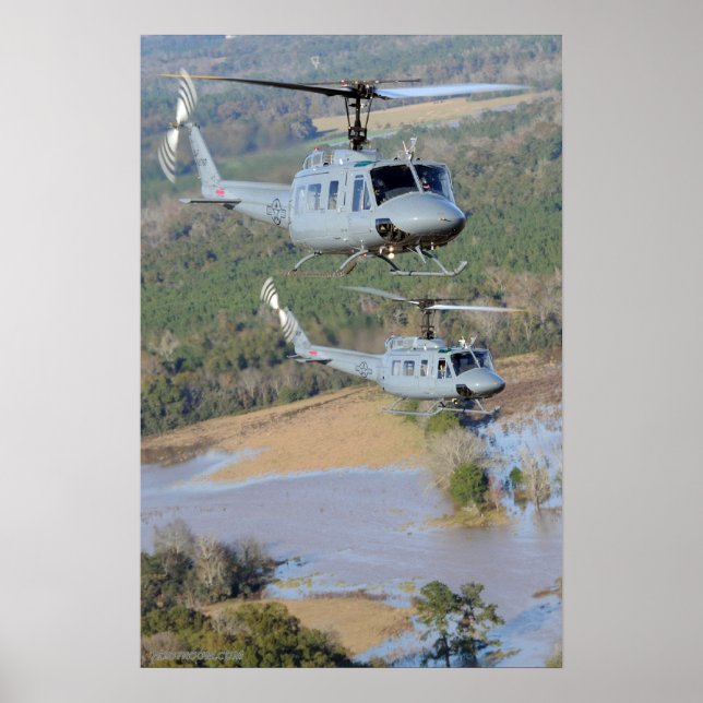 Póster Iroquois UH-1H (Frente)