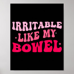 Póster Irritable como mi intestino Ibs Mems divertidos