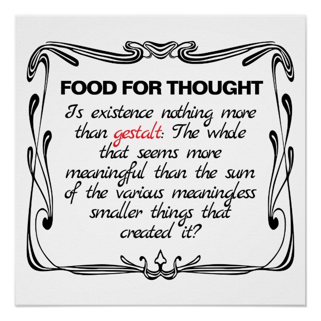 Póster Is Existence Gestalt? (Anverso)