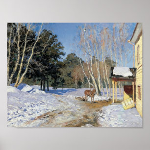 Póster Isaac Levitan - Marzo