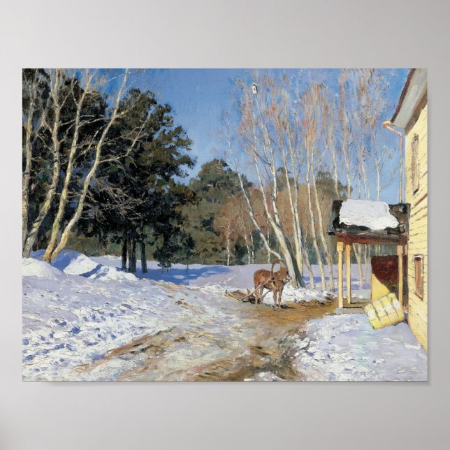 Póster Isaac Levitan - Marzo (Frente)