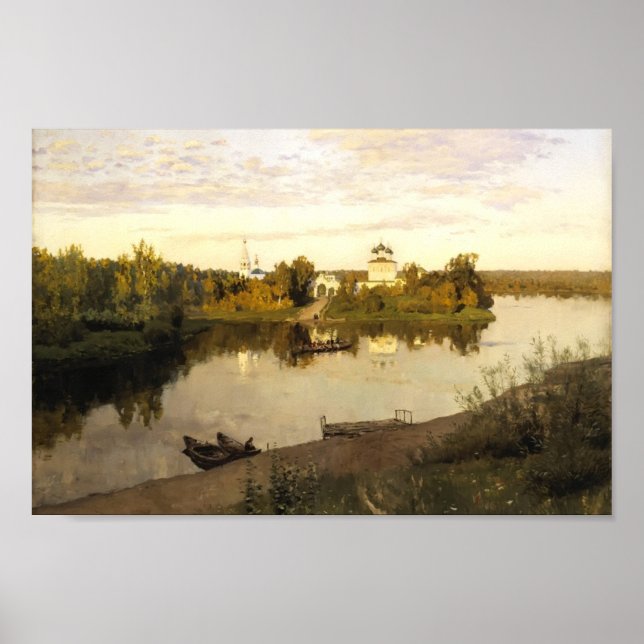 Póster Isaac Levitan-Vesper chimes (Frente)