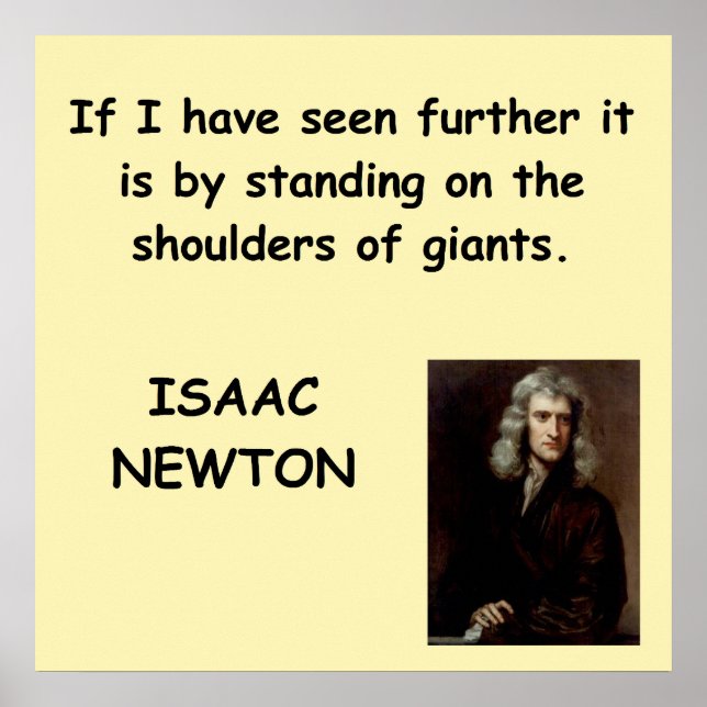 Póster isaac newton (Frente)