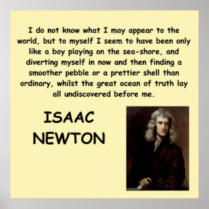 Póster isaac newton