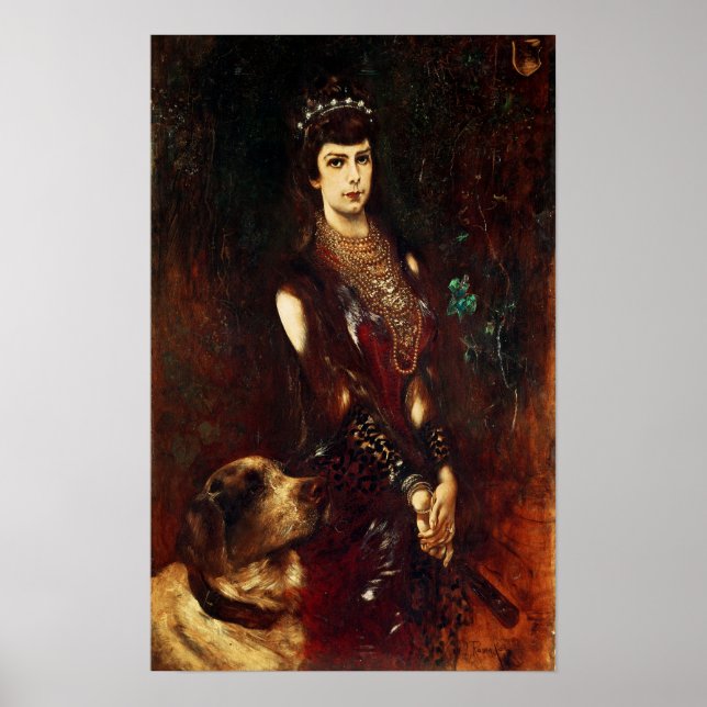 Póster Isabel de Austria, 1883 (Frente)