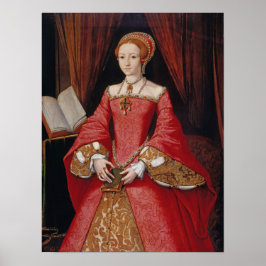 Póster Isabel I cuando una princesa, William Scrots