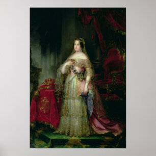 Póster Isabel II de España