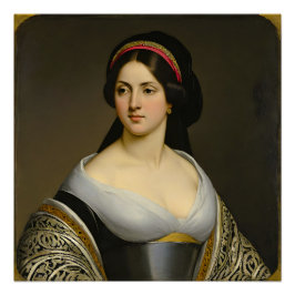Póster Isabella Marie Rousseau Arte Fino Retrato de Mujer