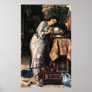 Póster Isabella y la olla de Basil, de William Hunt