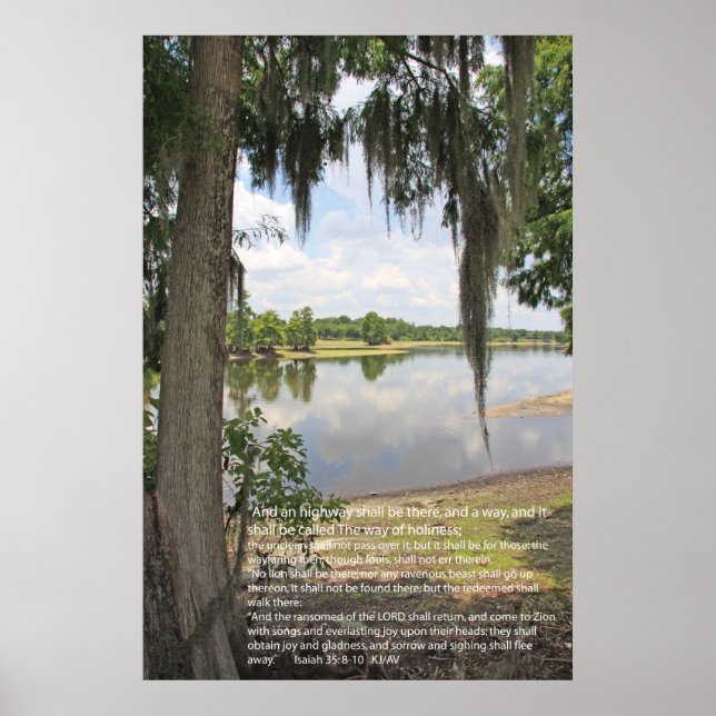 Póster Isaiah 35:8-10 poster (Frente)