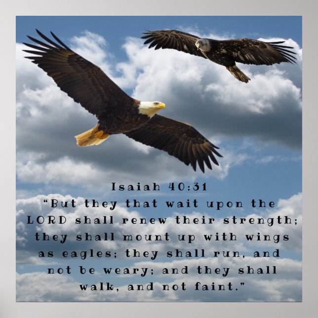 PÓSTER ISAIAH 40:31 (Frente)