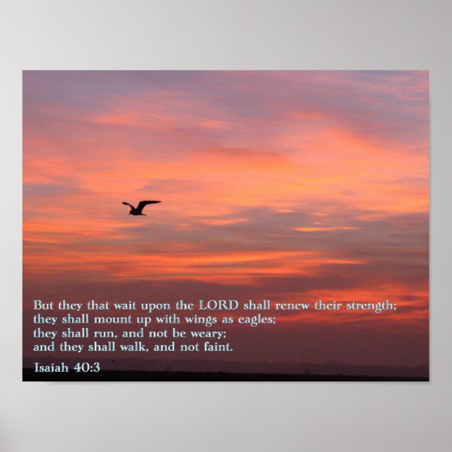 Póster Isaiah 40:3 Amanecer (Frente)