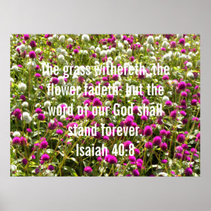 Póster Isaiah 40:8