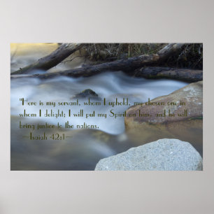 Póster Isaiah 42:1 Poster