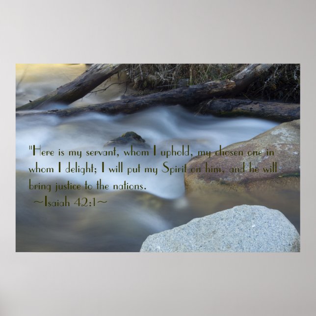 Póster Isaiah 42:1 Poster (Frente)