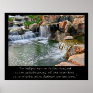 Póster ISAIAH 44:3 Poster